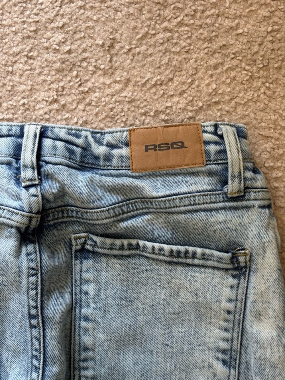 RSQ Light Blue Flare Jeans - Picture 4 of 8